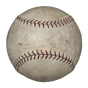 1929-30 New York Yankees Team Signed Baseball with 29 Signatures (PSA/DNA)